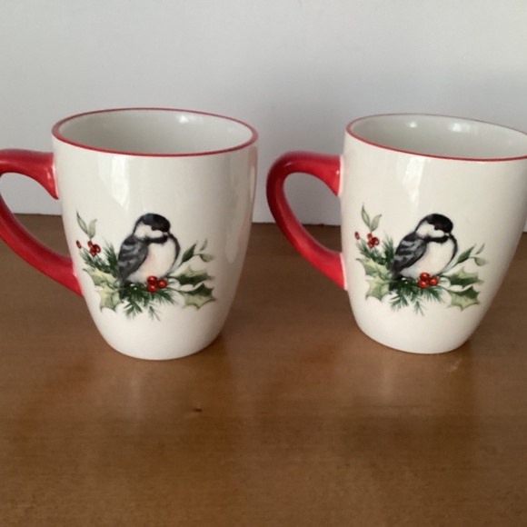 Set of 2 Susan Wright Winter Song Coffee Cups by Certified International - Picture 3 of 6